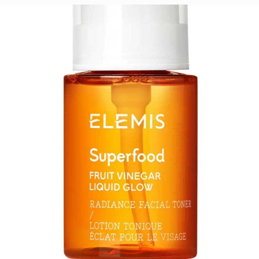 elemis super food fruit vinegar liquid glow radiance facial toner n…